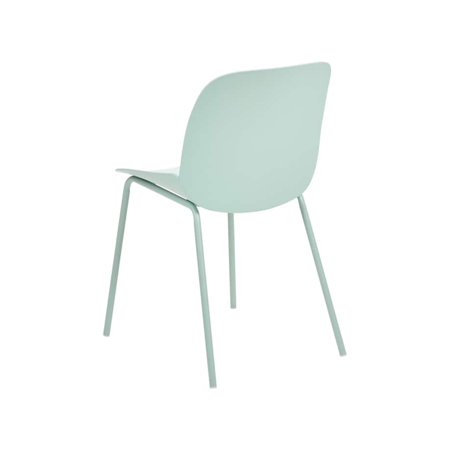 Zestaw 2 krzeseł do jadalni miętowy MILACA