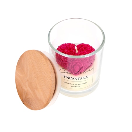 Świeca sojowa ZAPACHOWA świeczka SERCE handmade prezent CANDELA ENCANTADA