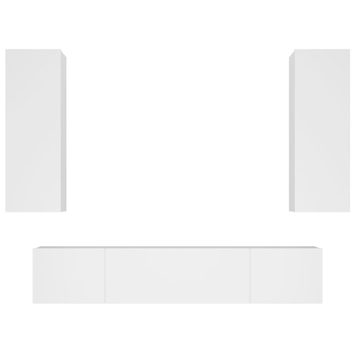 vidaXL Zestaw 4 szafek telewizyjnych, biały