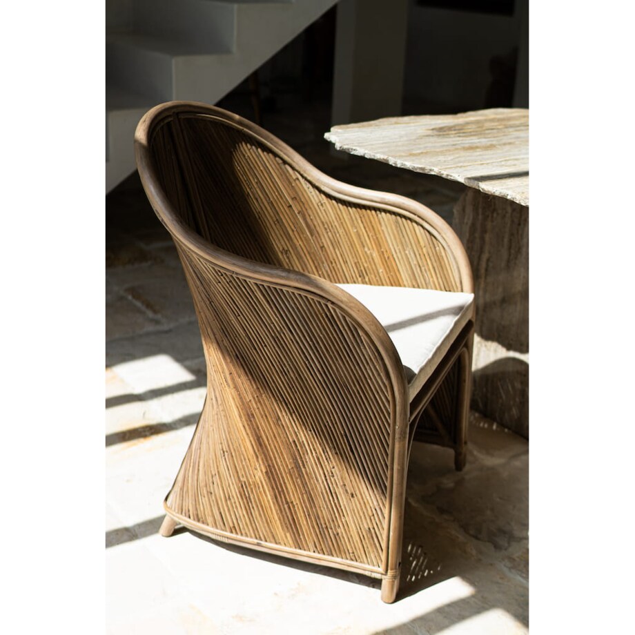 FOTEL RATTANOWY TEGAL DORIS CIEMNY