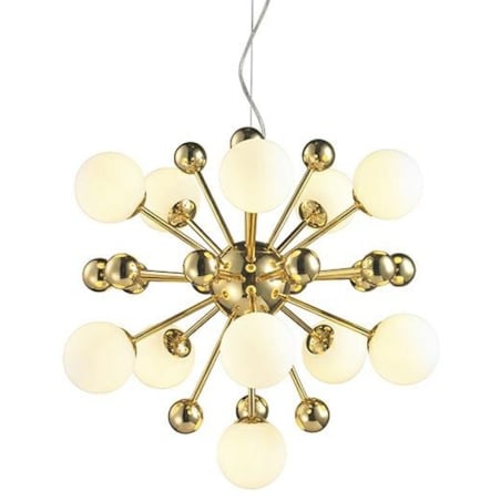 Lampa wisząca Aurelia MSE010100252 molekuły białe złote