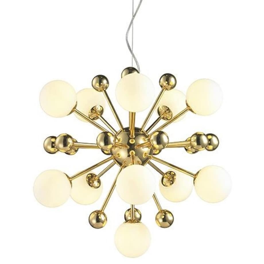 Lampa wisząca Aurelia MSE010100252 molekuły białe złote