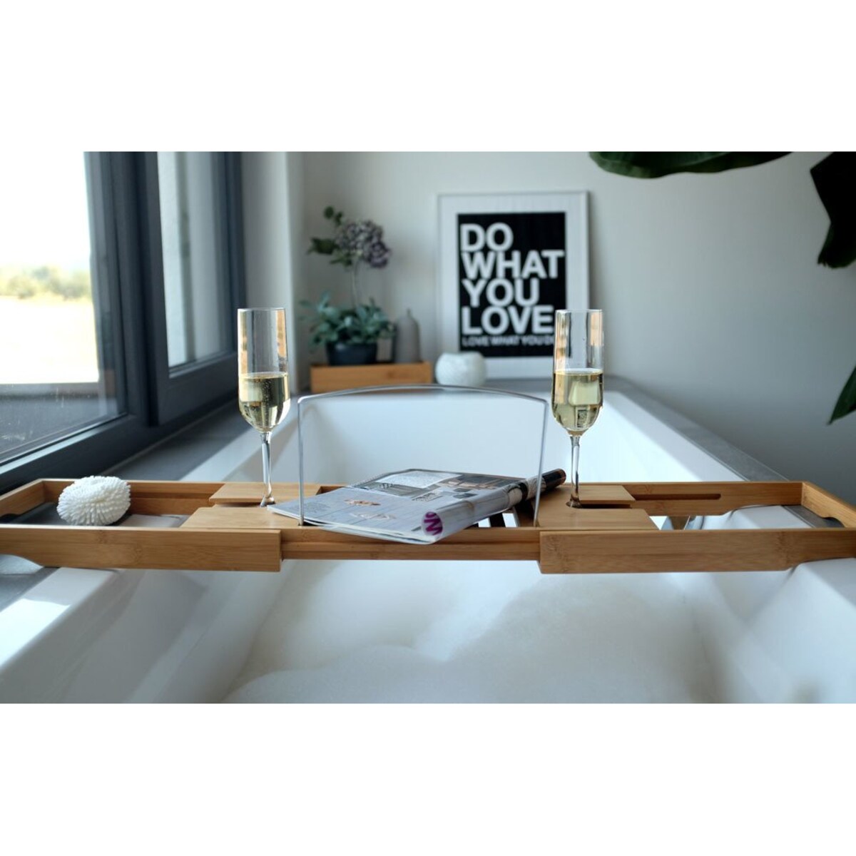 Półka łazienkowa na wannę, 100% bambus, ZELLER