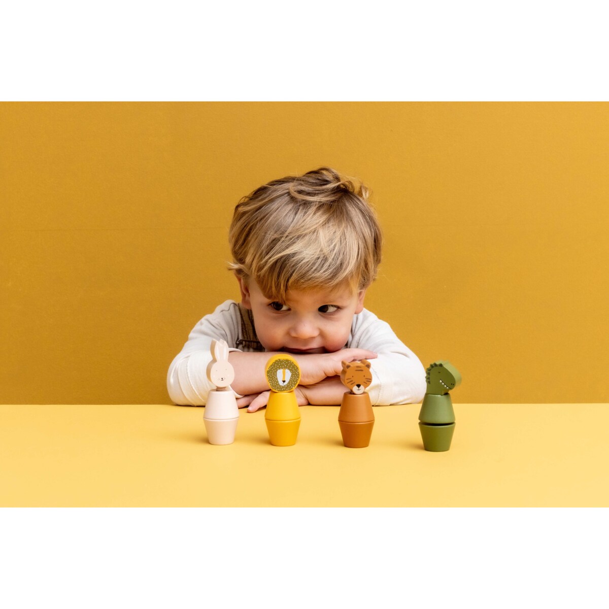 Drewniane zwierzątka skręcane figurki - Trixie Baby