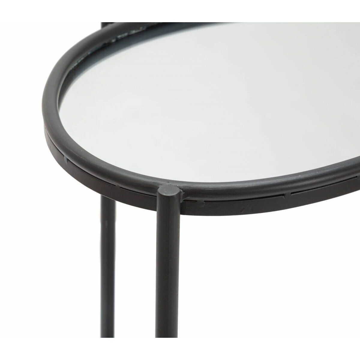 Stolik z lustrzanymi blatami, 58 x 53 x 37 cm