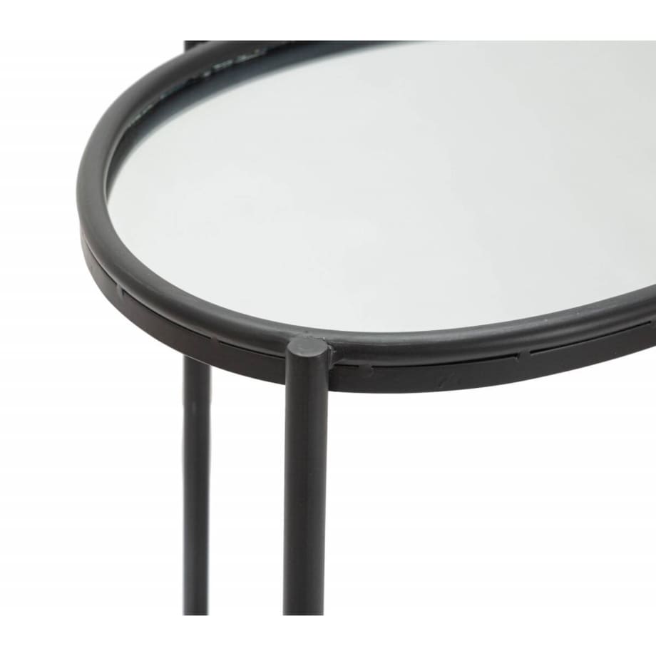 Stolik z lustrzanymi blatami, 58 x 53 x 37 cm