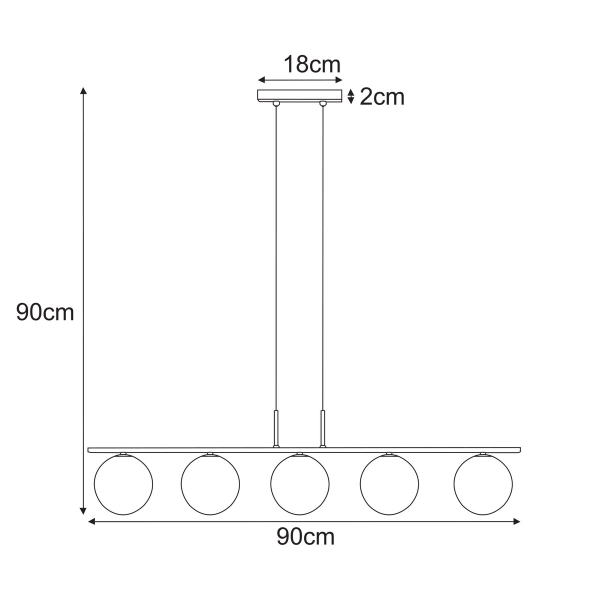 Lampa wisząca K-5683 z serii AURA