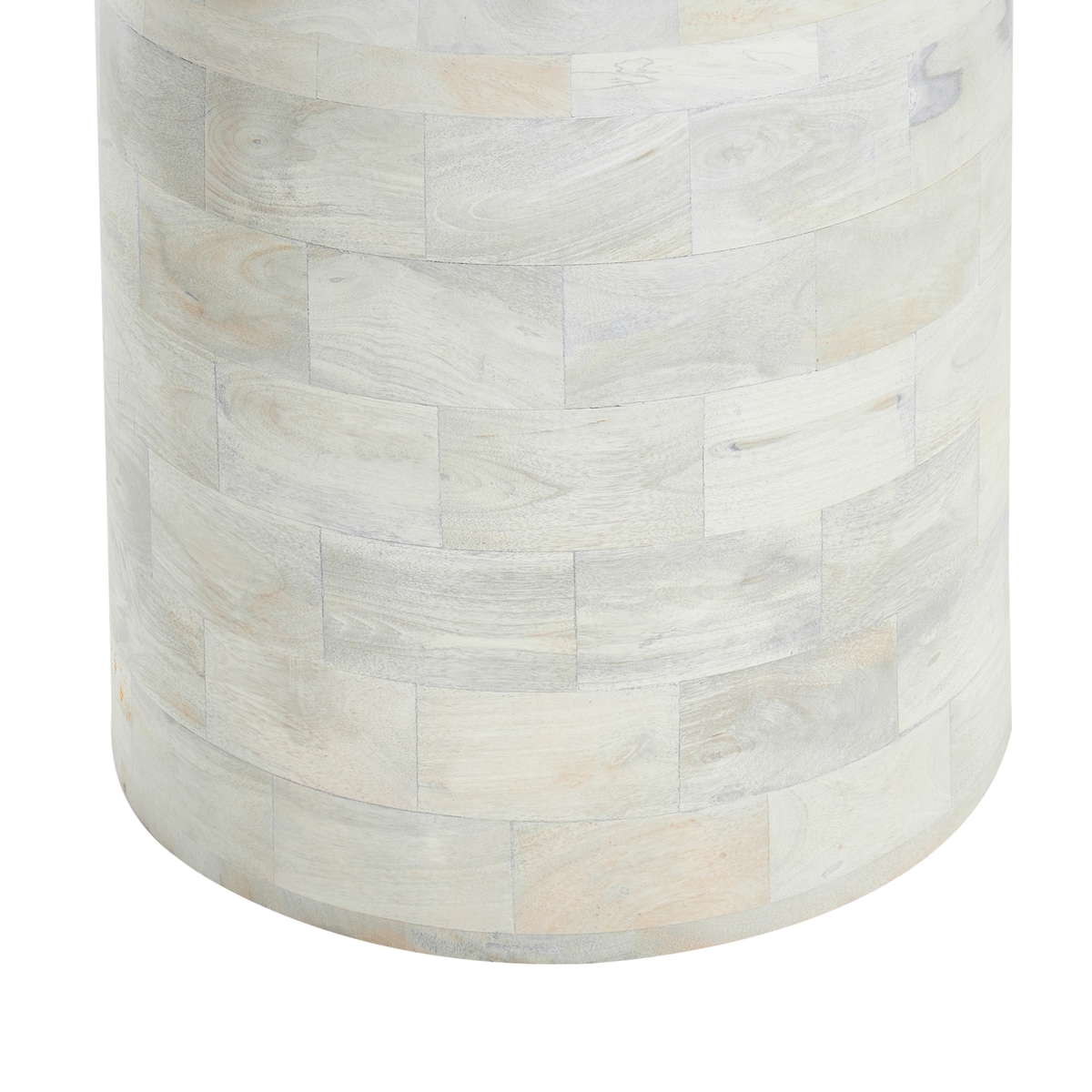 Stół do jadalni MURTLE Biały 110 cm 110 cm Drewno mango