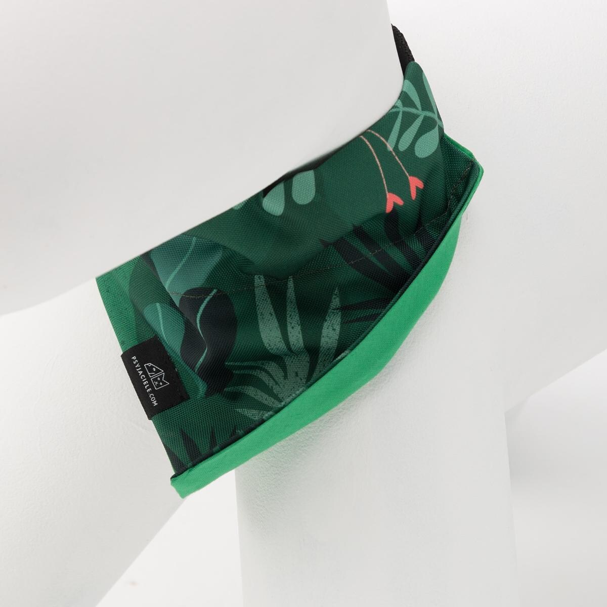 Bandanka "Welcome to the jungle" na obrożę - Rozmiar: XS, Rodzaj: Do obroży