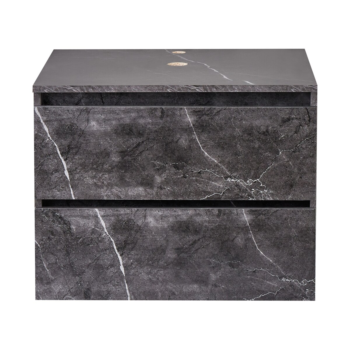 Wisząca szafka pod umywalkę SERRA 60 cm Czarny marmur