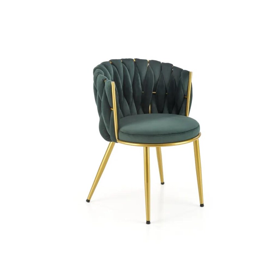 Krzesło tapicerowane K517 VELVET zielone