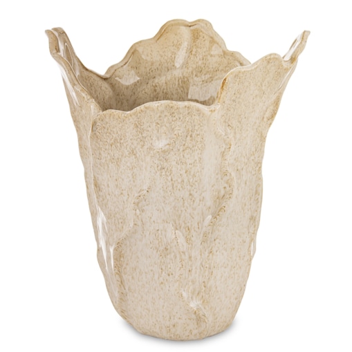 Wazon ceramiczny 28x23,5x21 cm VAZA-2 medium beżowy