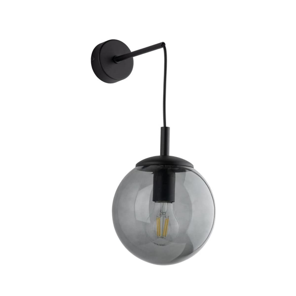 Kinkiet ścienny TK Lighting ESME 5386 grafitowo-czarny E27 nowoczesny do salonu sypialni i biura