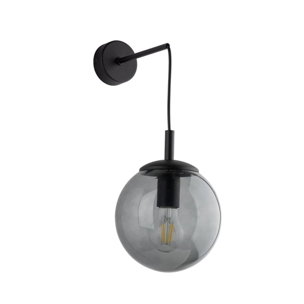 Kinkiet ścienny TK Lighting ESME 5386 grafitowo-czarny E27 nowoczesny do salonu sypialni i biura
