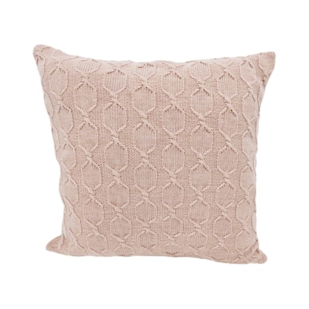 Poszewka na poduszkę z wełną z Alpaki 45x45 cm MODENA PUDROWY RÓŻ