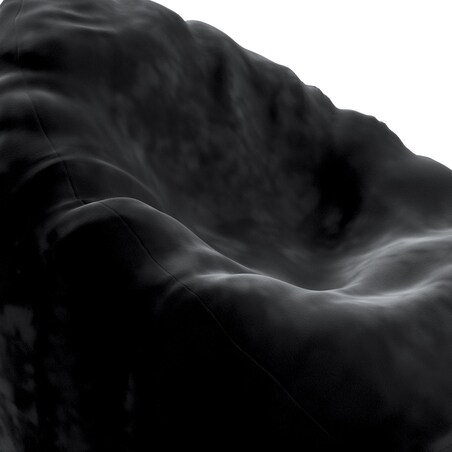 Worek do siedzenia Bowli, głęboka czerń, Ø60 x 105 cm, Posh Velvet