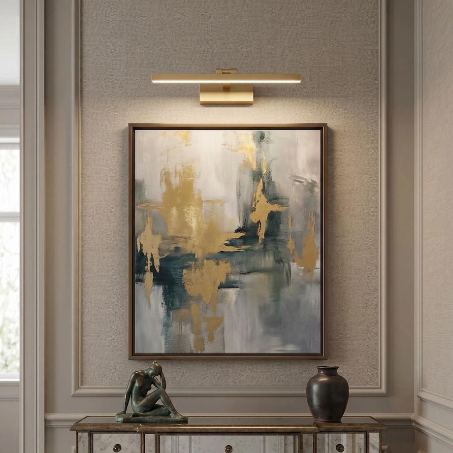 Kinkiet App1860-1W 40Cm Led Złoty, Aluminium, Tworzywo Sztuczne