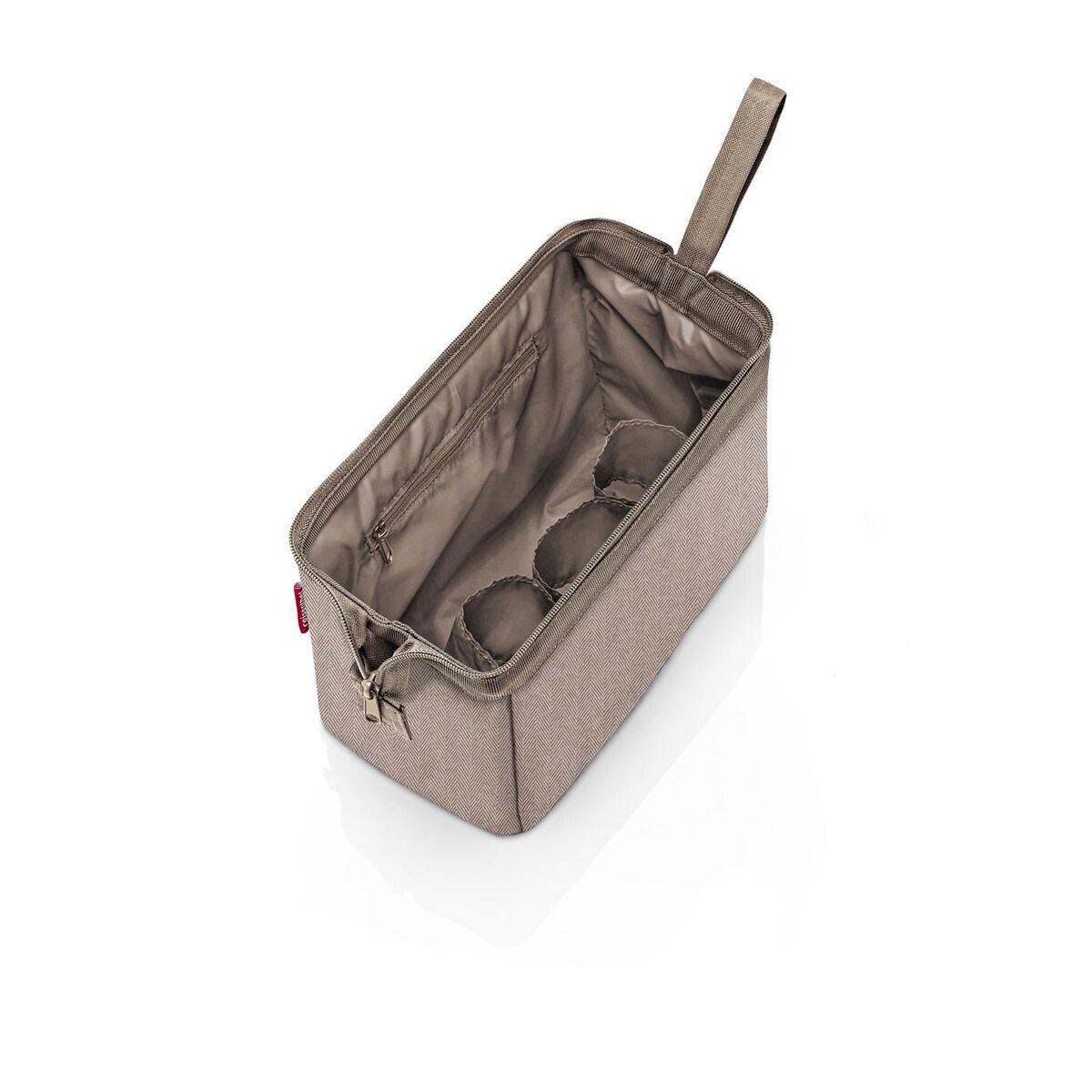 Kosmetyczka TRAVELCOSMETIC, herringbone mokka