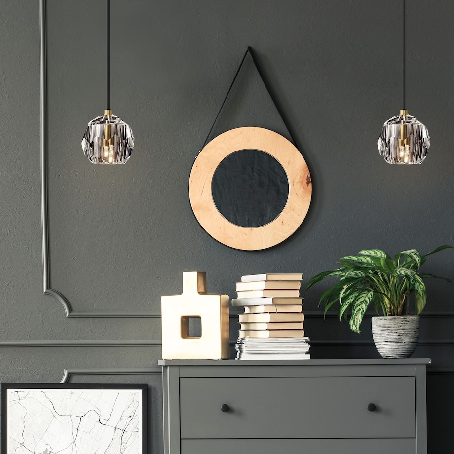 Lampa sufitowa pojedyncza kryształowa G9 APP586-1CP