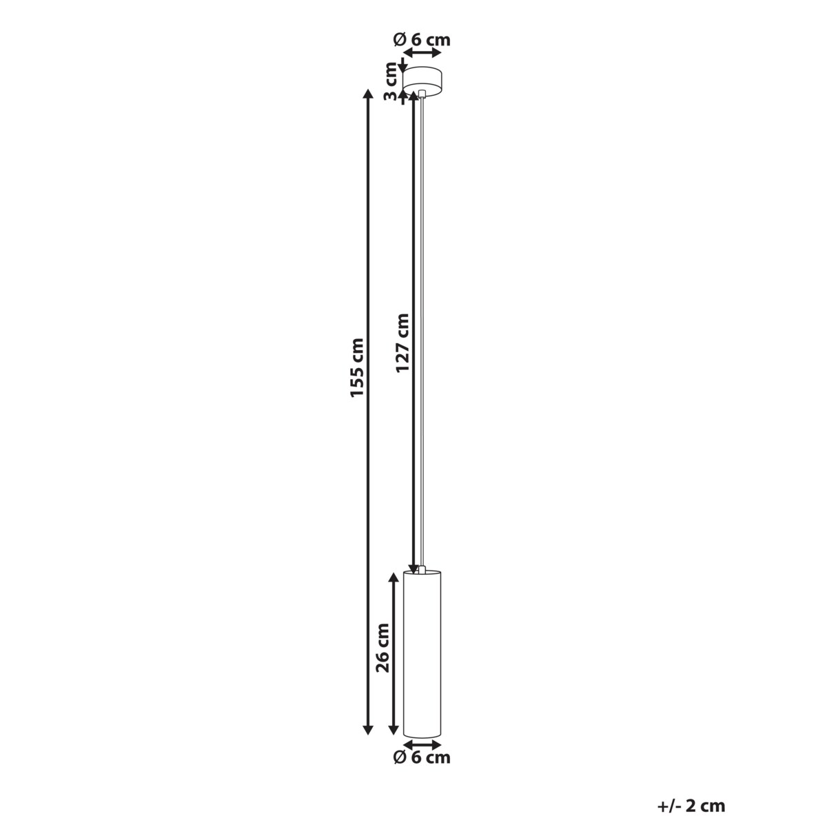 Lampa wisząca LED DEVESA Metal Czarny