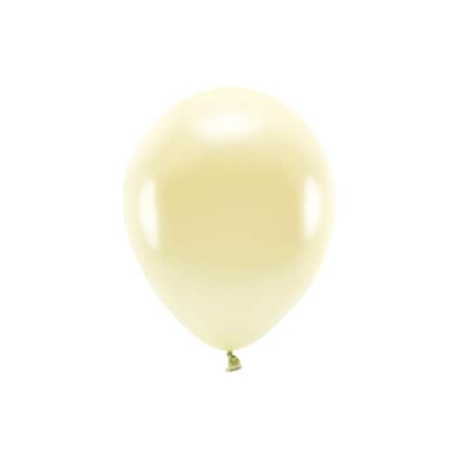Balony Eco 26cm metalizowane, słomkowy (1 op. / 10 szt.)