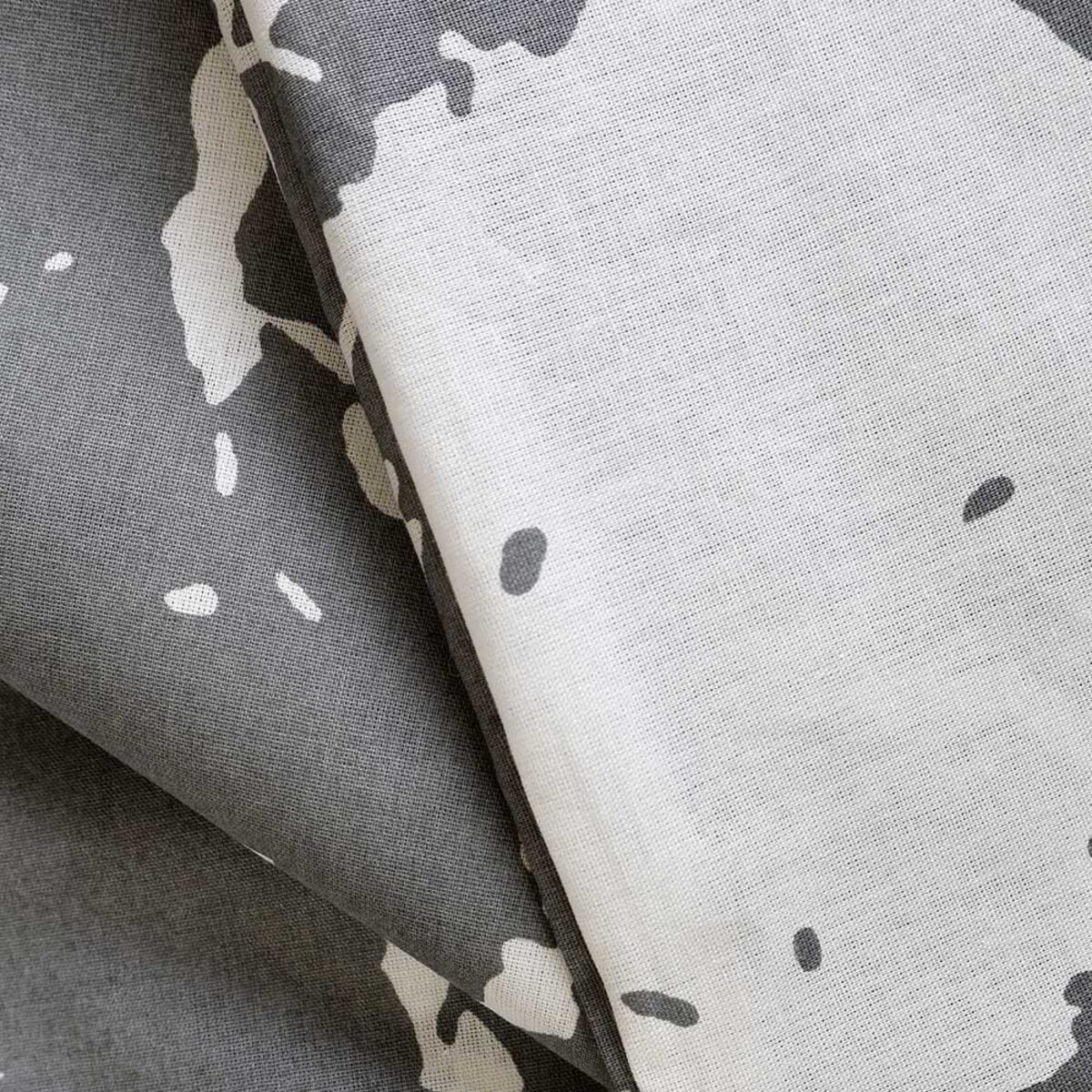 Pościel bawełniana 200x220 Mercer Grey szara i biała w dekoracyjny wzór, Cottonlove Exclusive, Darymex