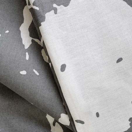Pościel bawełniana 200x220 Mercer Grey szara i biała w dekoracyjny wzór, Cottonlove Exclusive, Darymex