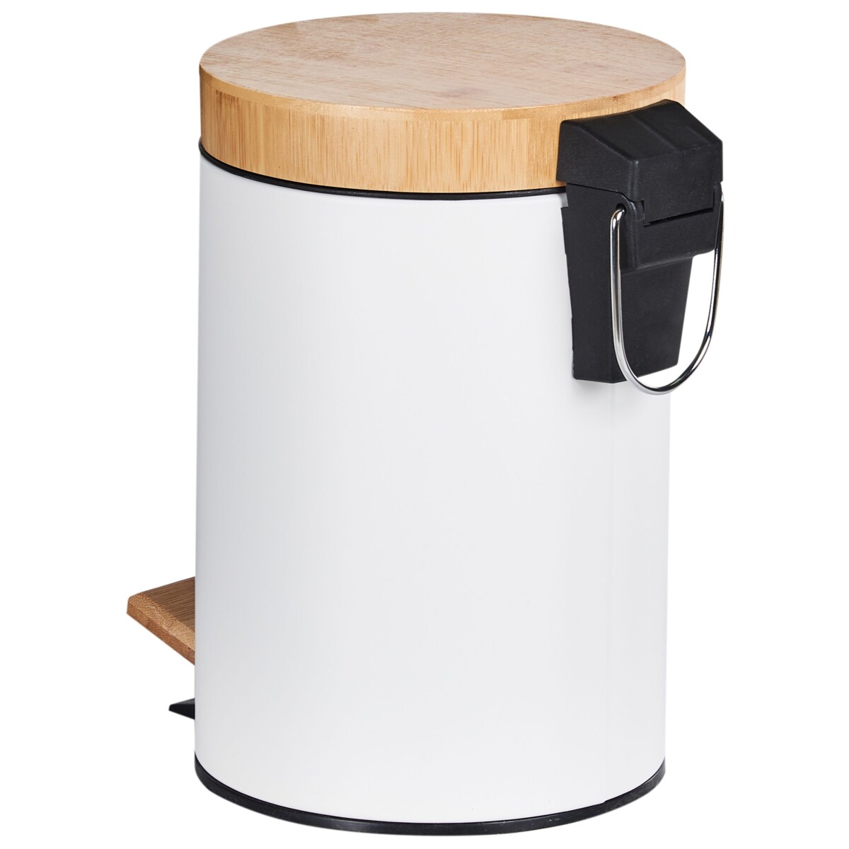 Zestaw 2 koszy na śmieci z pedałem 3 L ECOSMART Metal Biały