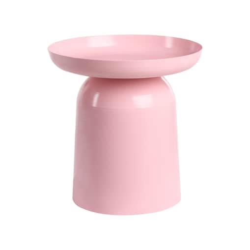 Stolik pomocniczy TORRENS Metal Pastelowy róż