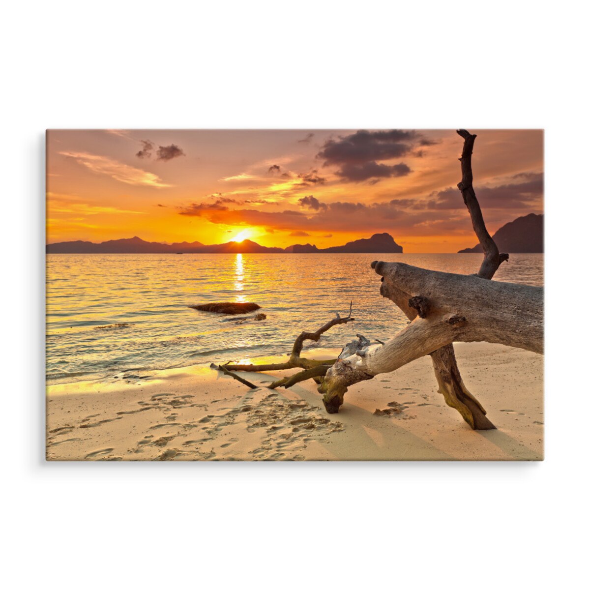 Obraz Zachód Słońca na Plaży 70x50cm