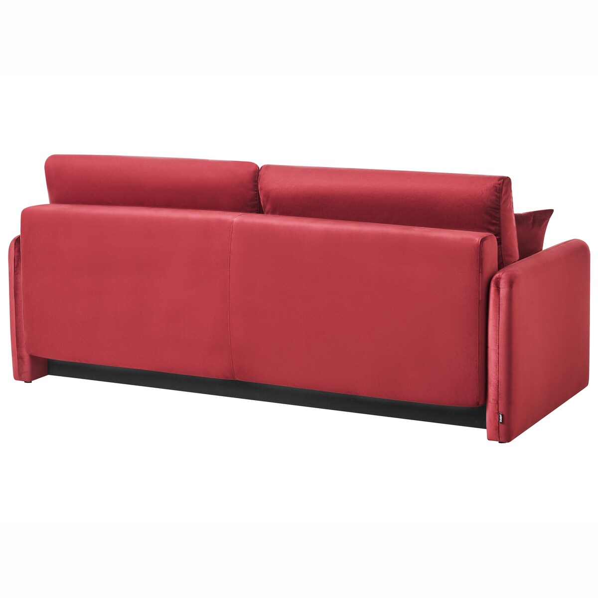 Sofa rozkładana dla 3 osób EGGE Welur Burgundowy