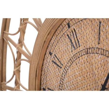 Zegar z rattanu PANAMA, Ø 76 cm