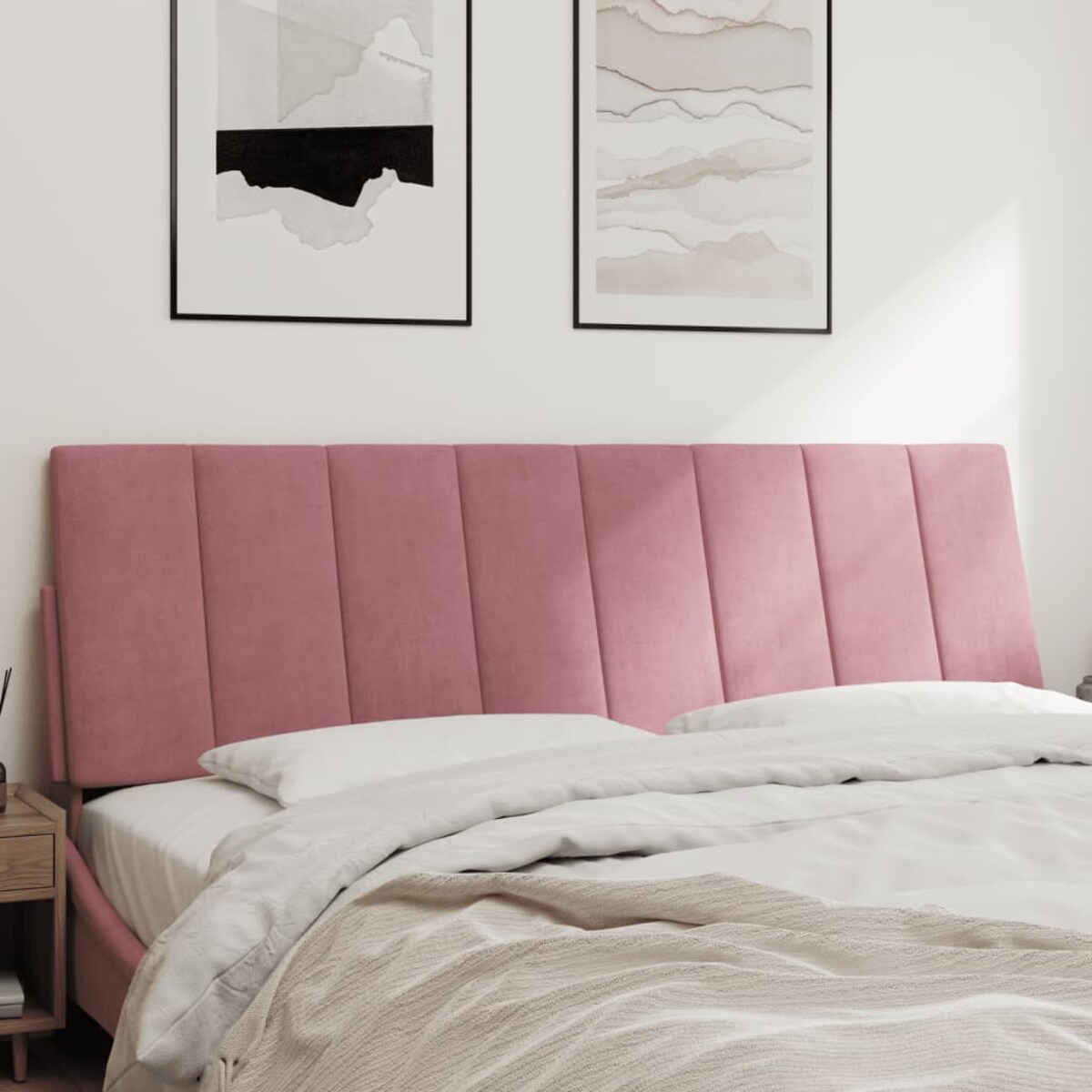 vidaXL Poduszka na wezgłowie, Hanko, różowa, 160 cm, aksamitna