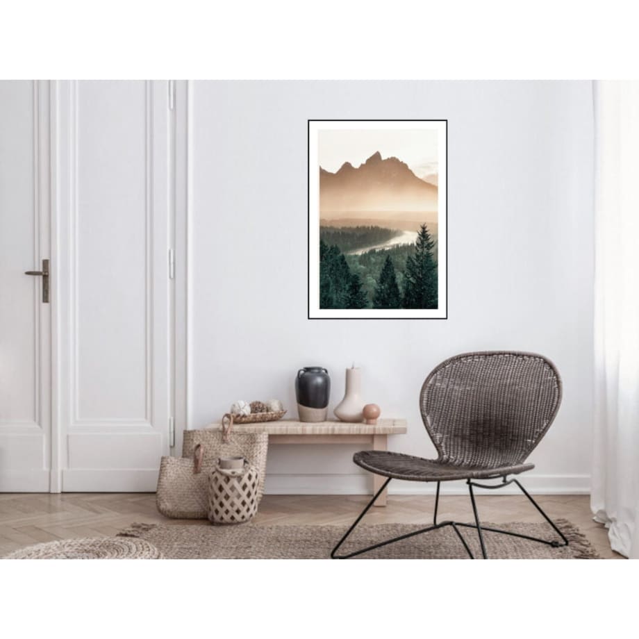 Poster Story, Plakat, Obraz - Las Sosnowy w Górach, wymiary 30 x 42 cm