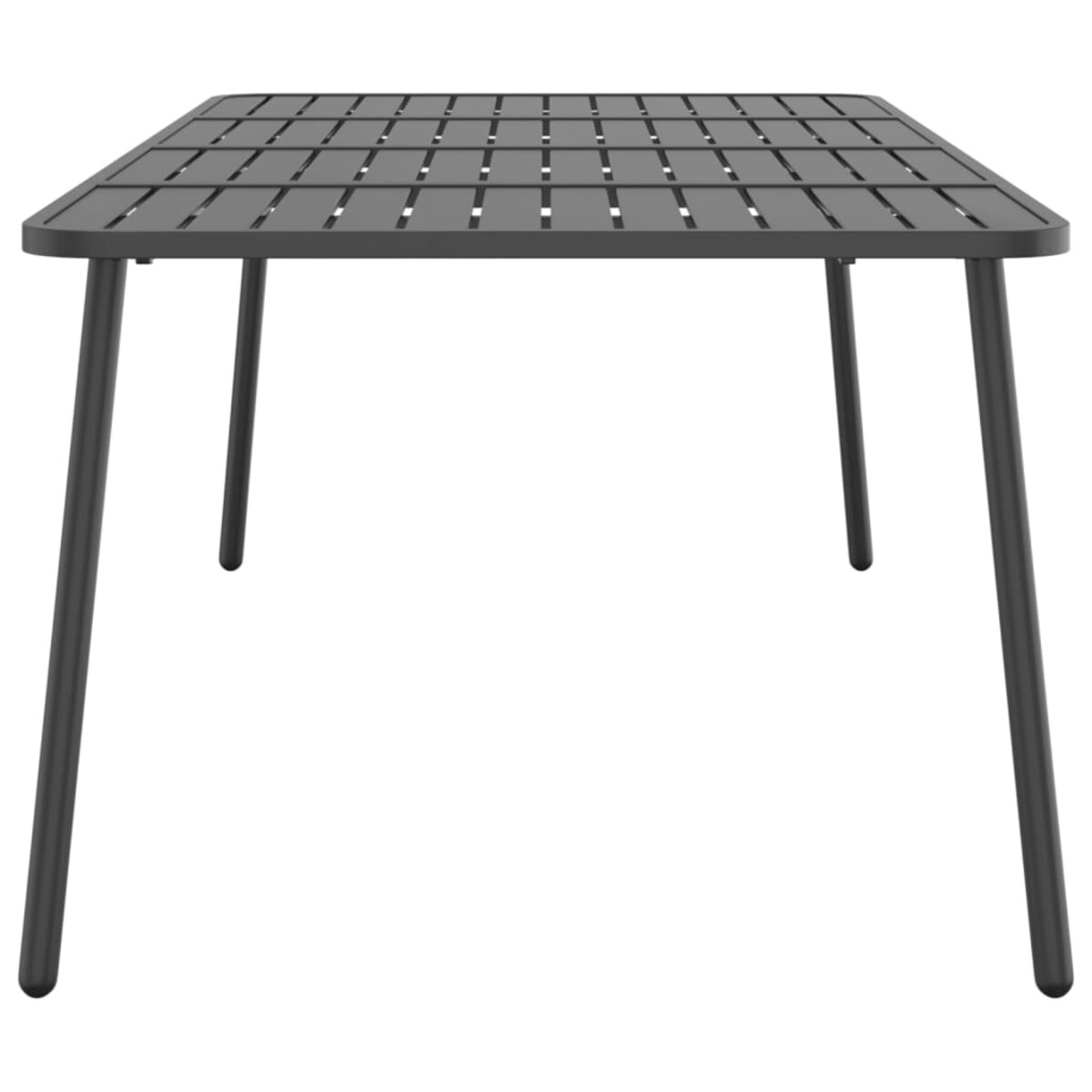 vidaXL Stolik ogrodowy, antracytowy, 200x100x71 cm, stalowy