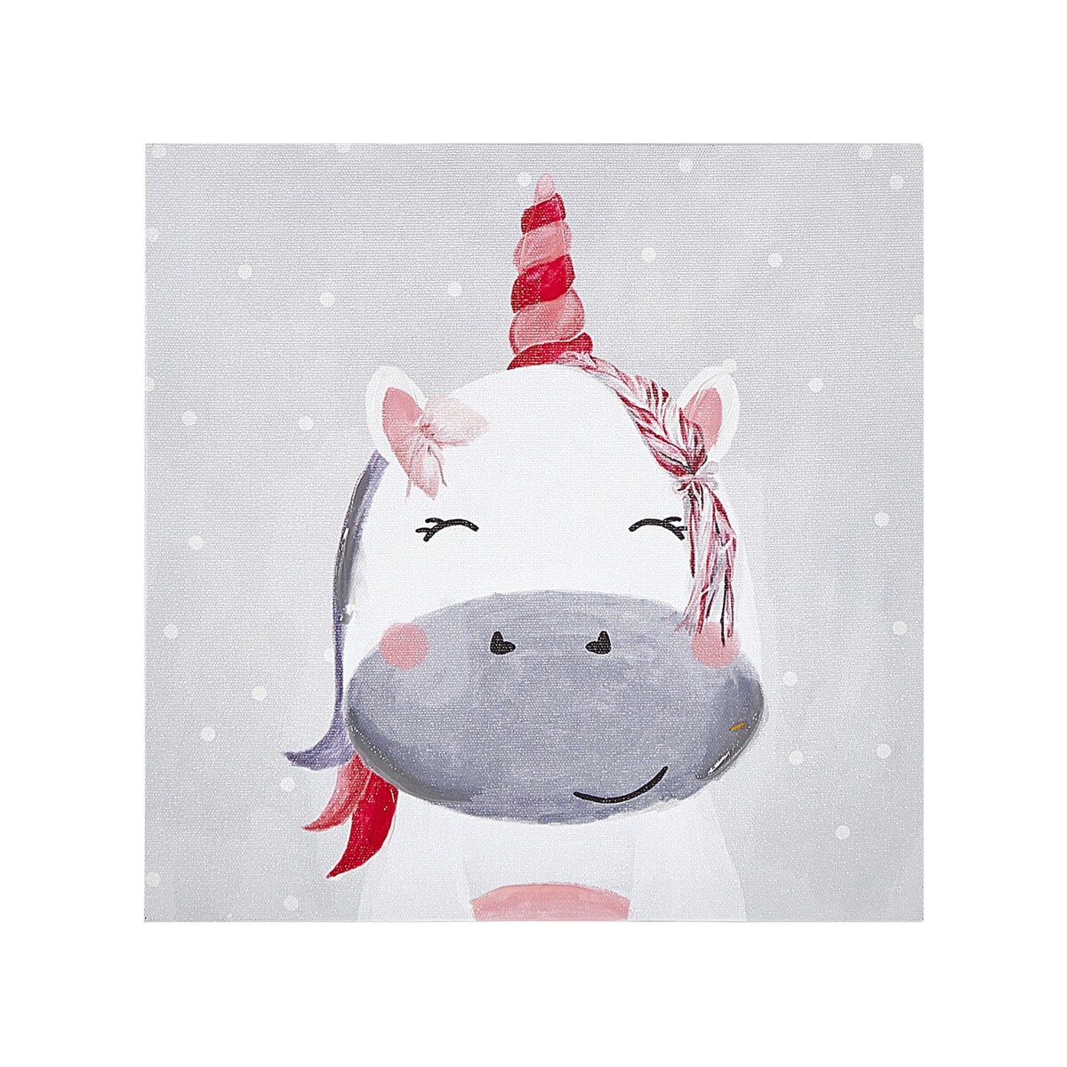 Zestaw 3 obrazów na płótnie zwierzęta 30 x 30 cm szaro-różowy TIMIA