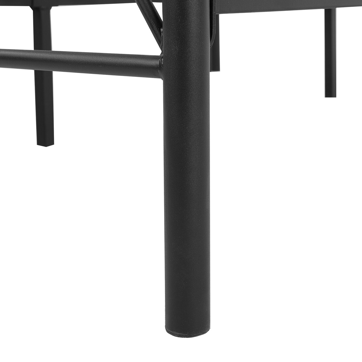 Łóżko Metal DINARD 160 x 200 cm Czarny