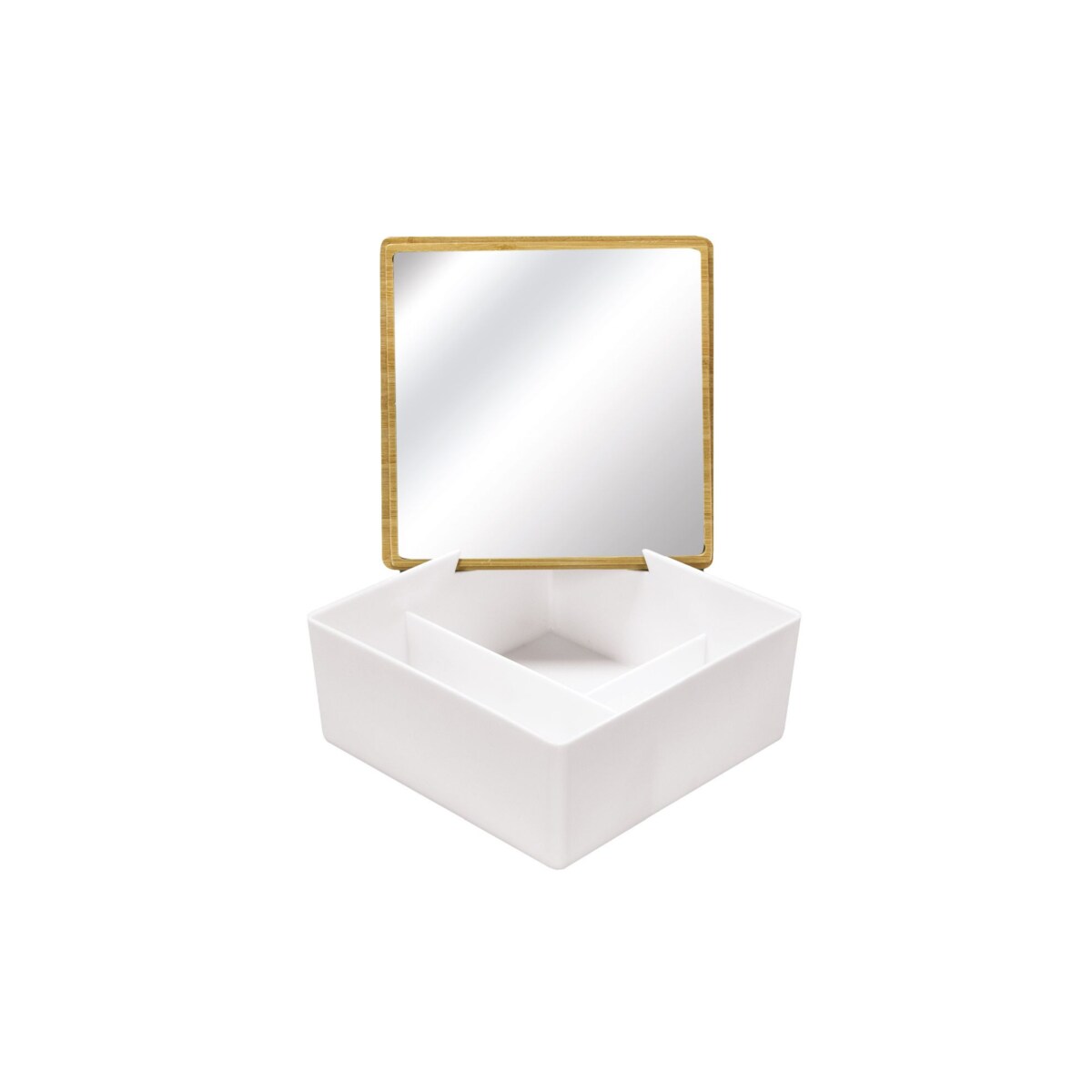 Kleine Wolke Timber Box Pojemnik na kosmetyki biały S