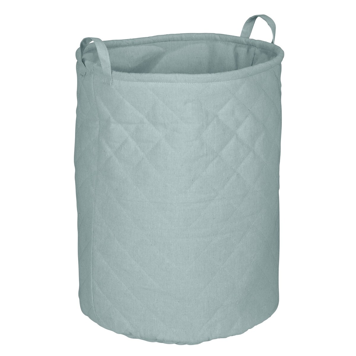 Kosz na pranie pikowany 54x40x40 cm TRAPUNTA miętowy