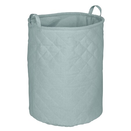 Kosz na pranie pikowany 54x40x40 cm TRAPUNTA miętowy