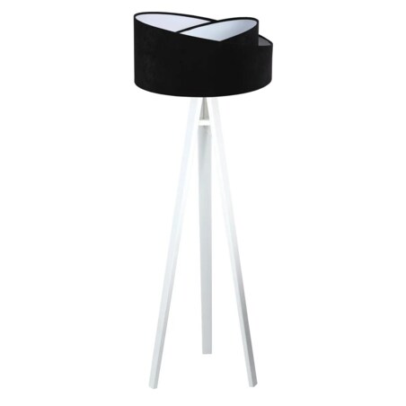 Lampa stojąca GEMSTONE czarna/biała