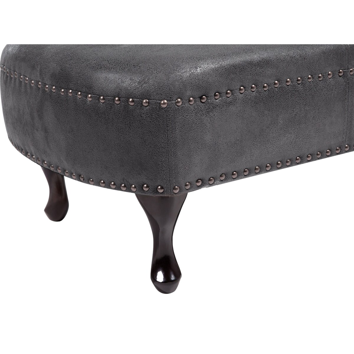 Szezlong eko zamsz prawostronny szary NIMES