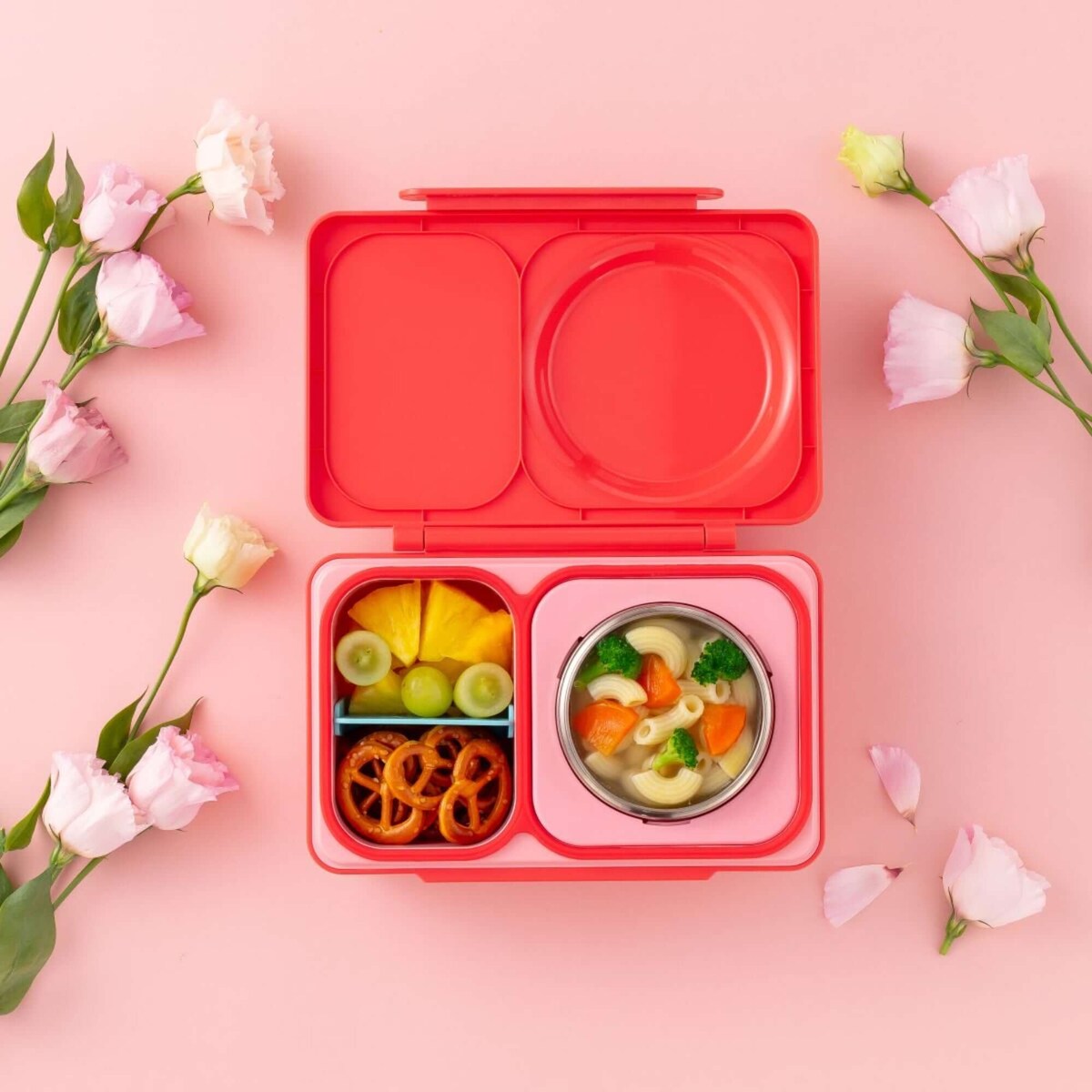 OMIE OMIEBOX UP lunch box z termosem, Cherry Pink
