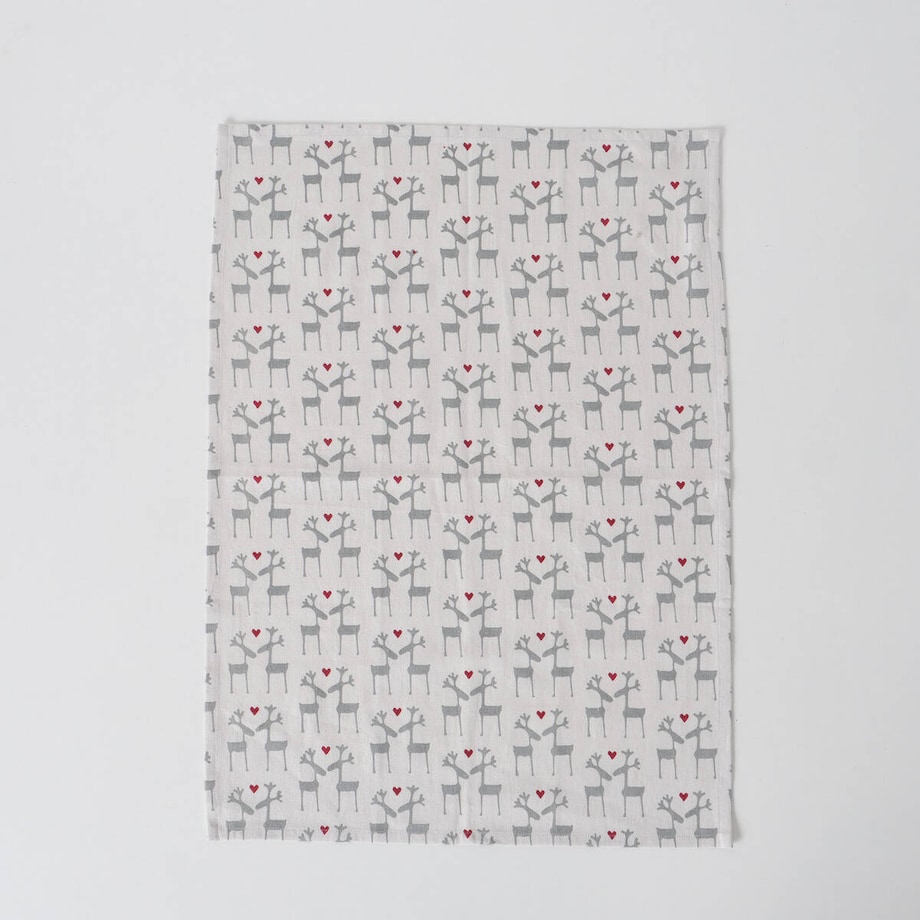 Ścierki kuchenne w świąteczny wzór LOVELIES, 50 x 70 cm, 2 szt.