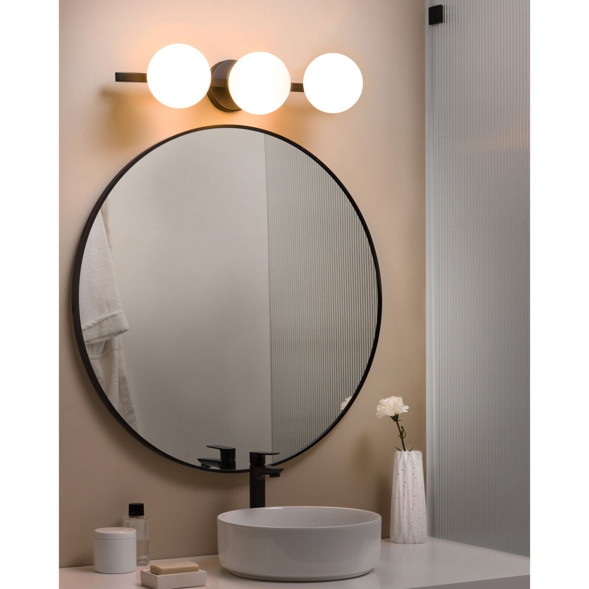 Lampa ścienna GIMONE Metal Czarny