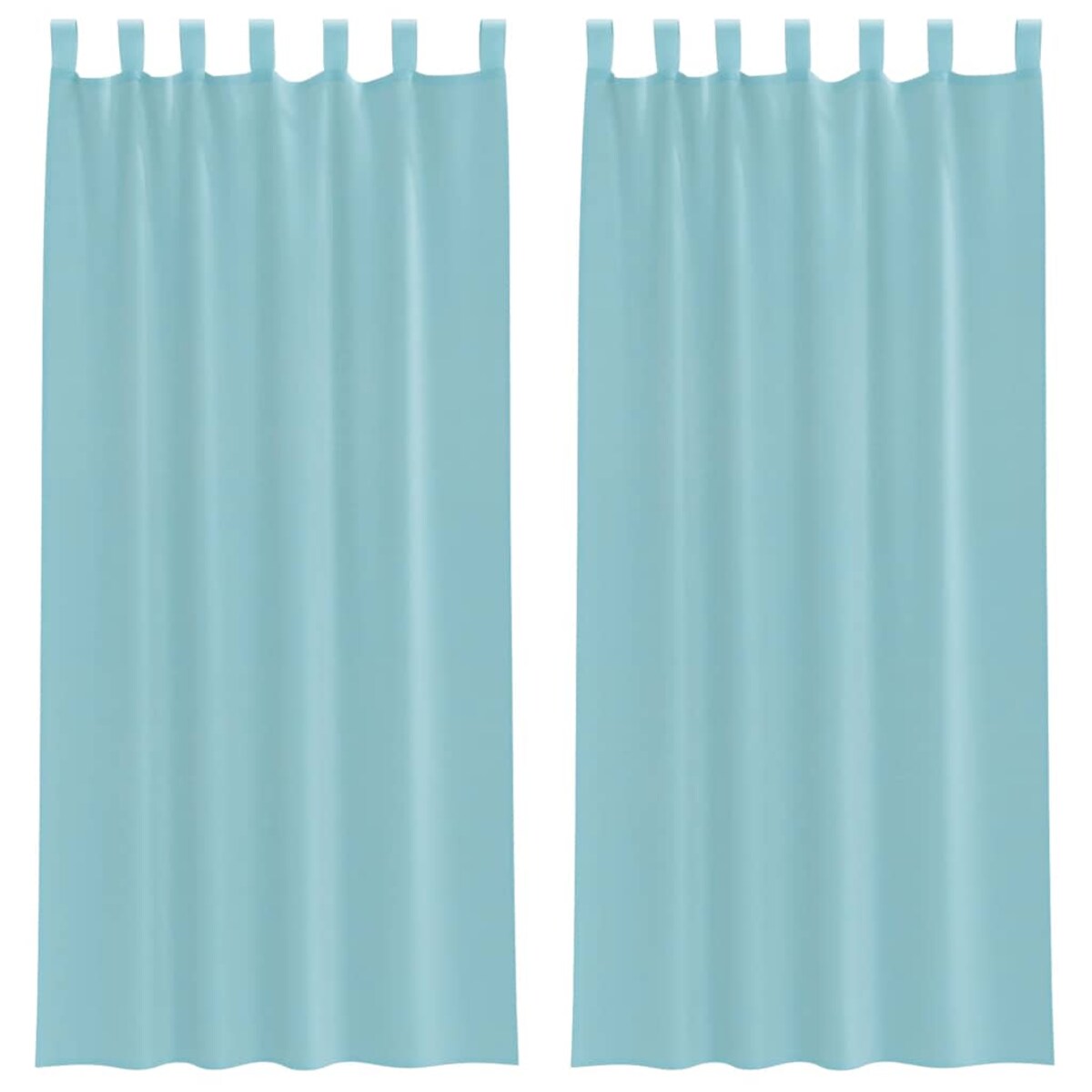 vidaXL Zasłony woalowe z kieszeniami na drążek 2 szt. Turkusowe