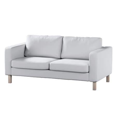 Pokrowiec na sofę Karlstad 2-osobową nierozkładaną krótki, biała bukla, 165 x 89 x 64 cm, Boucle Teddy