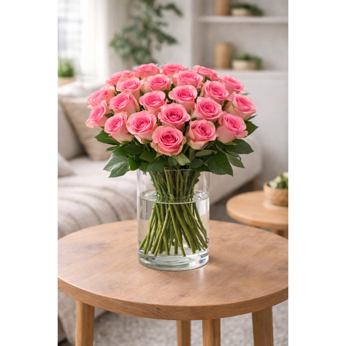 Bukiet róż Mandala – 25 sztuk, wysokość 40-45cm (Ekwador)