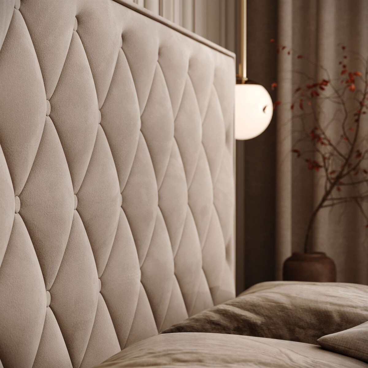 Łóżko kontynentalne INEZ II, pojemnik na pościel, 140x200, Royal Velvet 170, topper