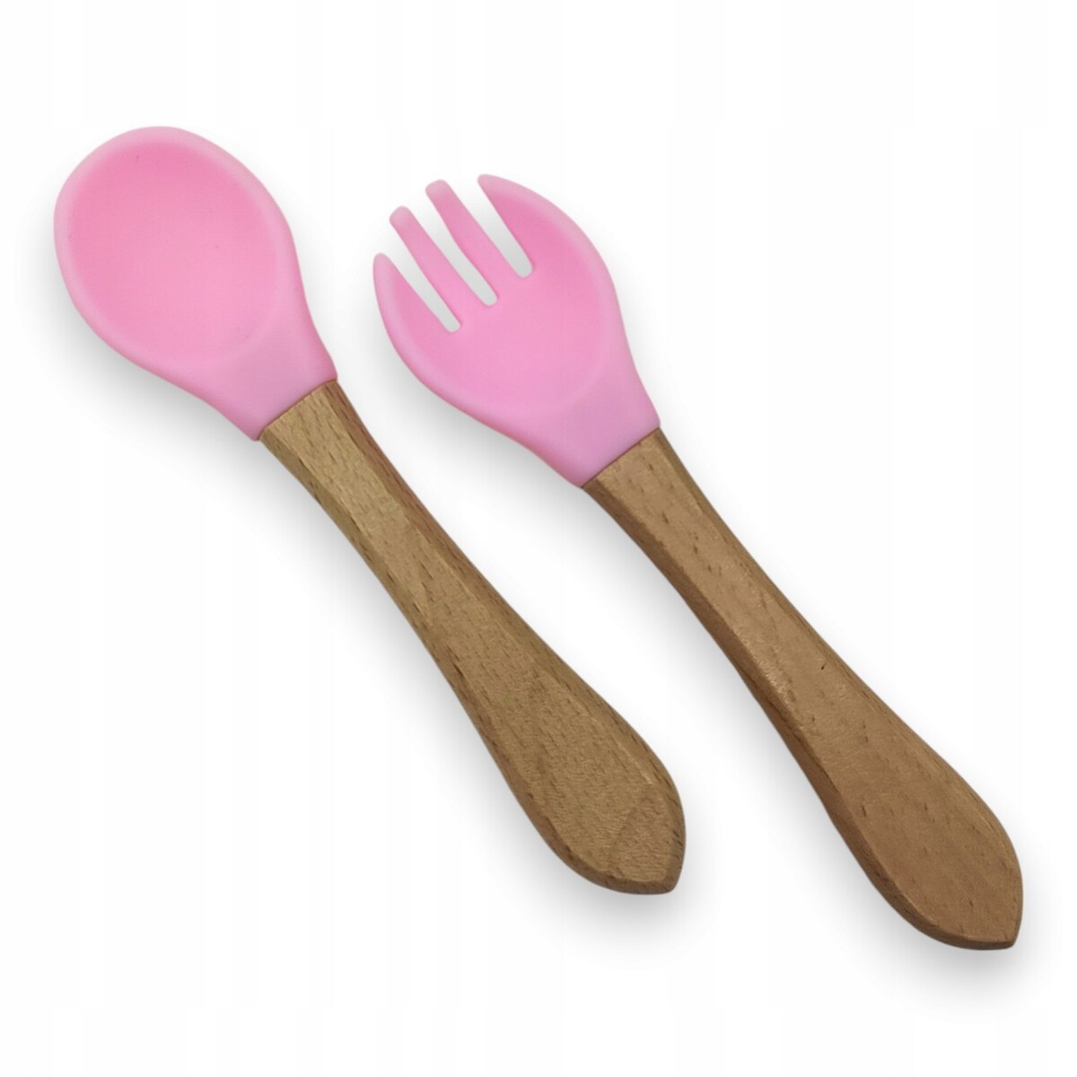 Miseczka z przyssawką silikonowa dla dziecka na przekąski łyżka widelec BLW